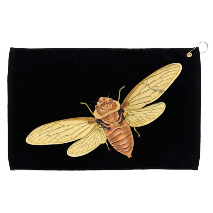 Cicada Insect 2024 Grommeted Golf Towel