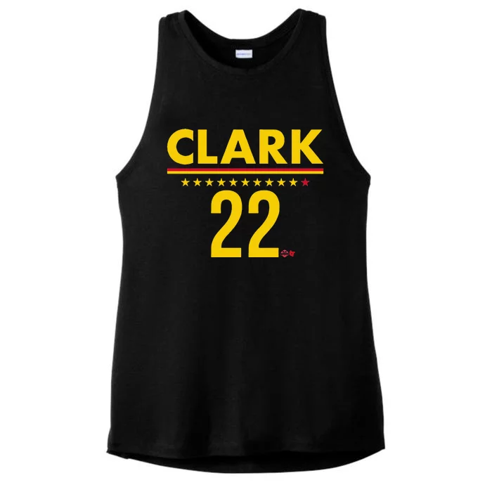 Clark Ind 22 Indiana Basketball Ladies Tri-Blend Wicking Tank