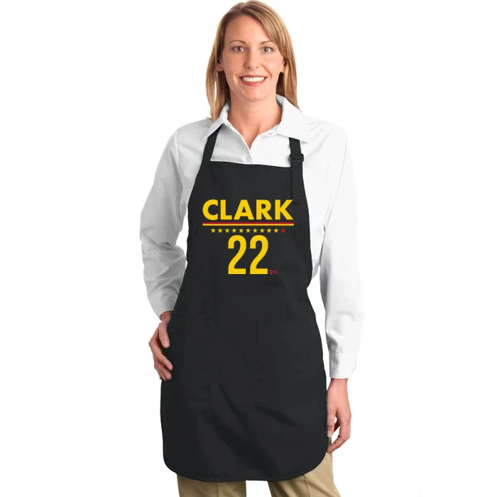 Clark Ind 22 Indiana Basketball Full-Length Apron With Pocket