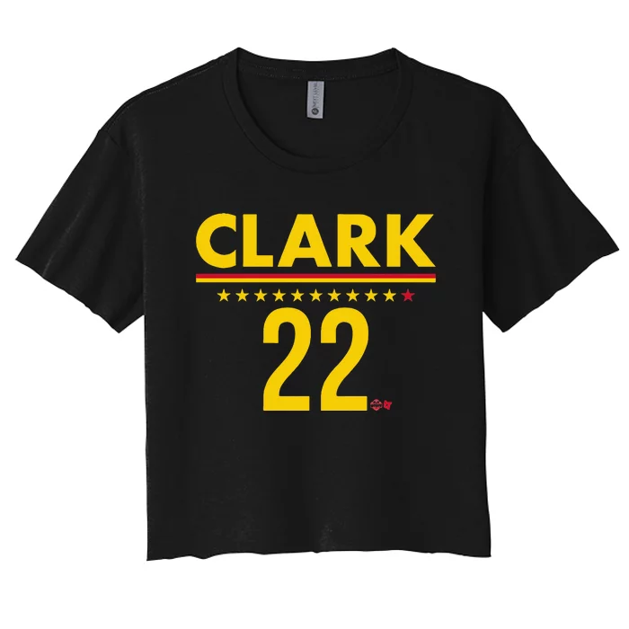 Clark Ind 22 Indiana Basketball Women's Crop Top Tee