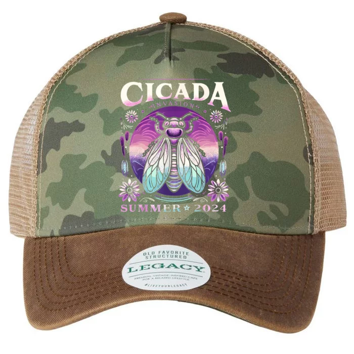 Cicada Invasion 2024 Broods Xix & Xiii Cicada Women Legacy Tie Dye Trucker Hat