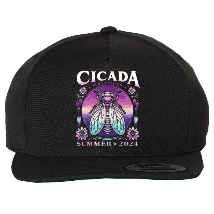 Cicada Invasion 2024 Broods Xix & Xiii Cicada Women Wool Snapback Cap