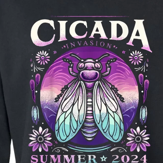 Cicada Invasion 2024 Broods Xix & Xiii Cicada Cropped Pullover Crew