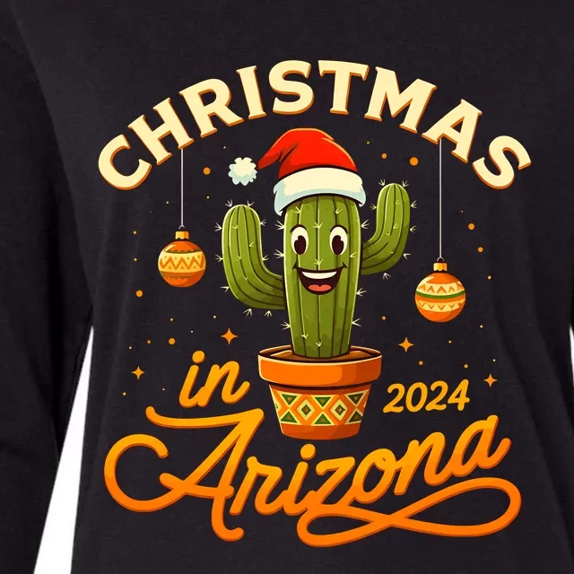 Christmas In 2024 Arizona Womens Cotton Relaxed Long Sleeve T-Shirt