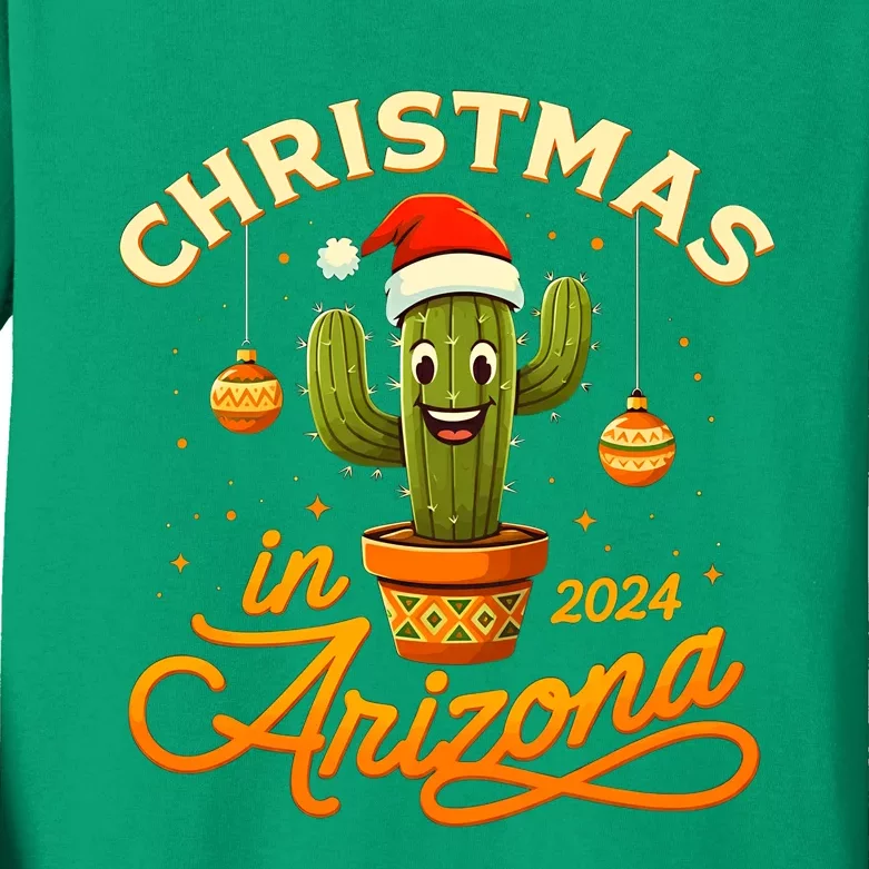 Christmas In 2024 Arizona Kids Long Sleeve Shirt