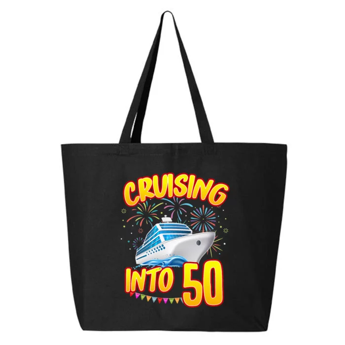 Cruising Into 50 Year Old Birthday Cruise 50th BDay Crew 25L Jumbo Tote