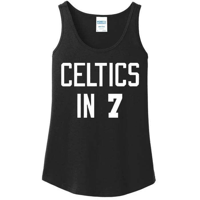 Celtics In 7 Ladies Essential Tank