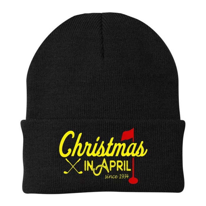 Christmas In April Golf Majors And Tournaments Knit Cap Winter Beanie