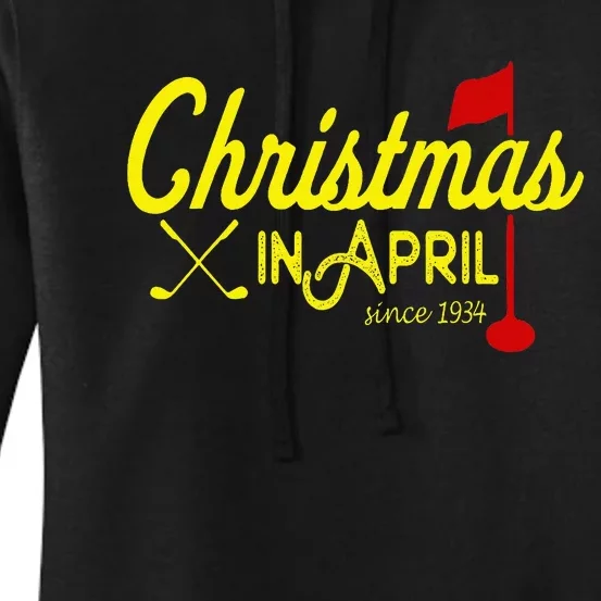 Christmas In April Golf Majors And Tournaments Women's Pullover Hoodie