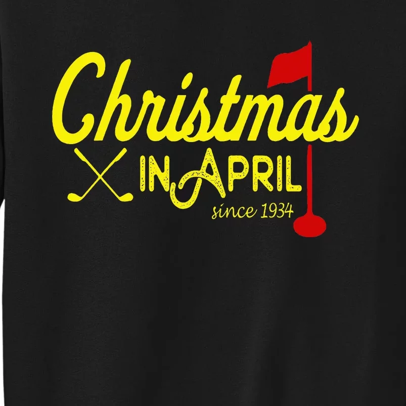 Christmas In April Golf Majors And Tournaments Tall Sweatshirt