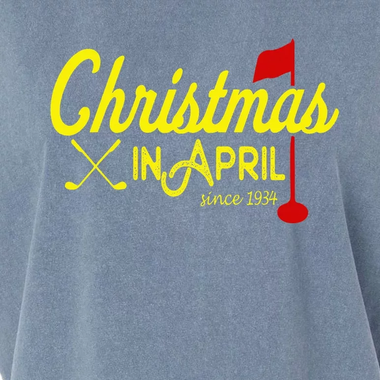 Christmas In April Golf Majors And Tournaments Garment-Dyed Women's Muscle Tee