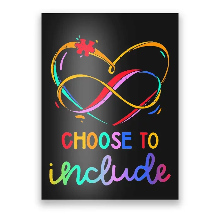 Choose Include Autism Day Teacher School Poster