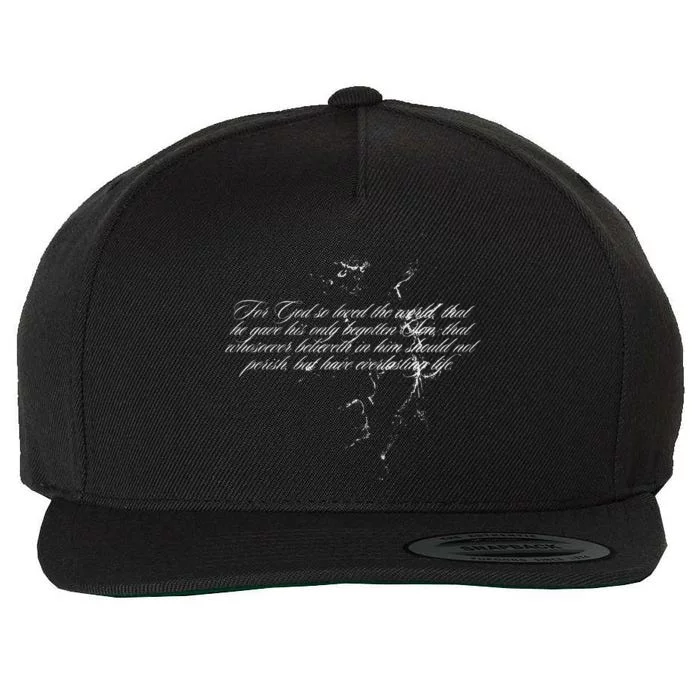 Christian Inspired Angel Heaven Sent Wool Snapback Cap