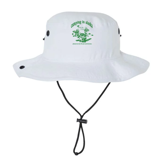 Camping In Alaska Please Be Nice 10 Year Anniversary Legacy Cool Fit Booney Bucket Hat