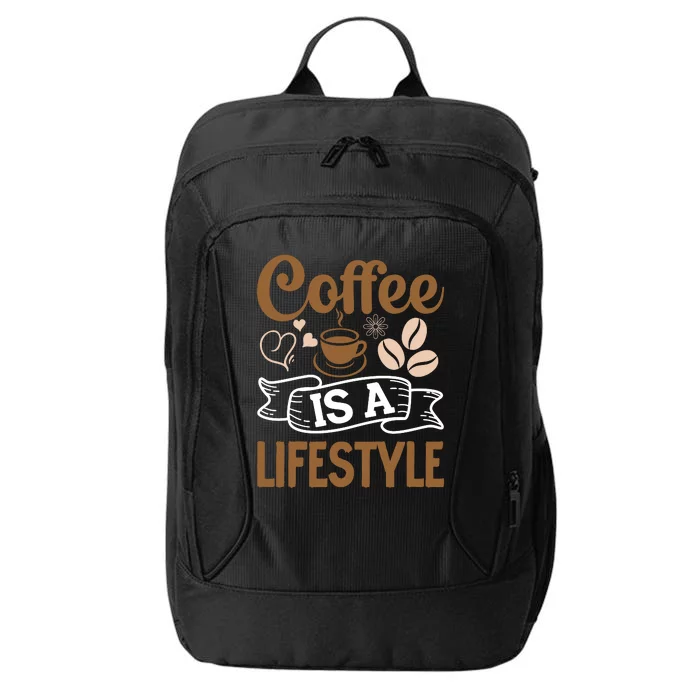 Coffee Is A Lifestyle Graphic City Backpack