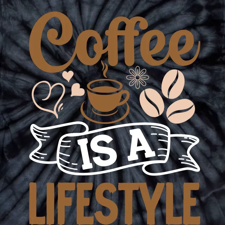 Coffee Is A Lifestyle Graphic Tie-Dye T-Shirt