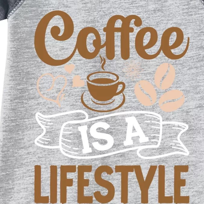 Coffee Is A Lifestyle Graphic Infant Baby Jersey Bodysuit