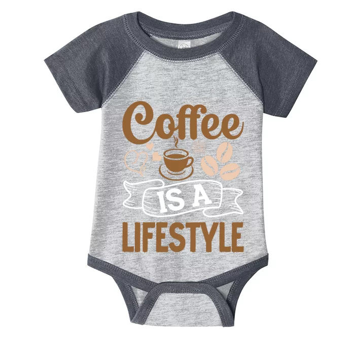 Coffee Is A Lifestyle Graphic Infant Baby Jersey Bodysuit