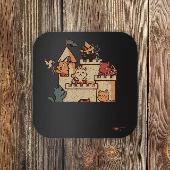 Cats In A Sandbox Summer Cat Litter Box Sand Castle Coaster