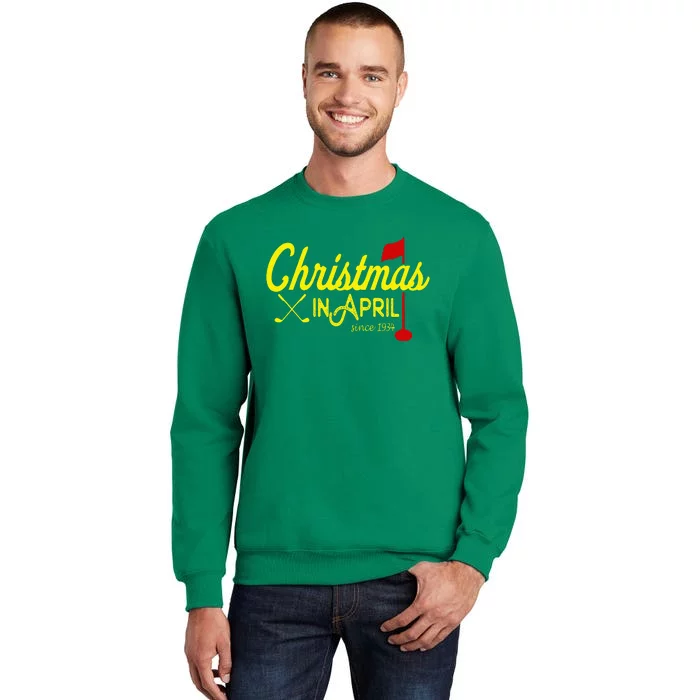 Christmas In April Golf Majors And Tournaments Sweatshirt