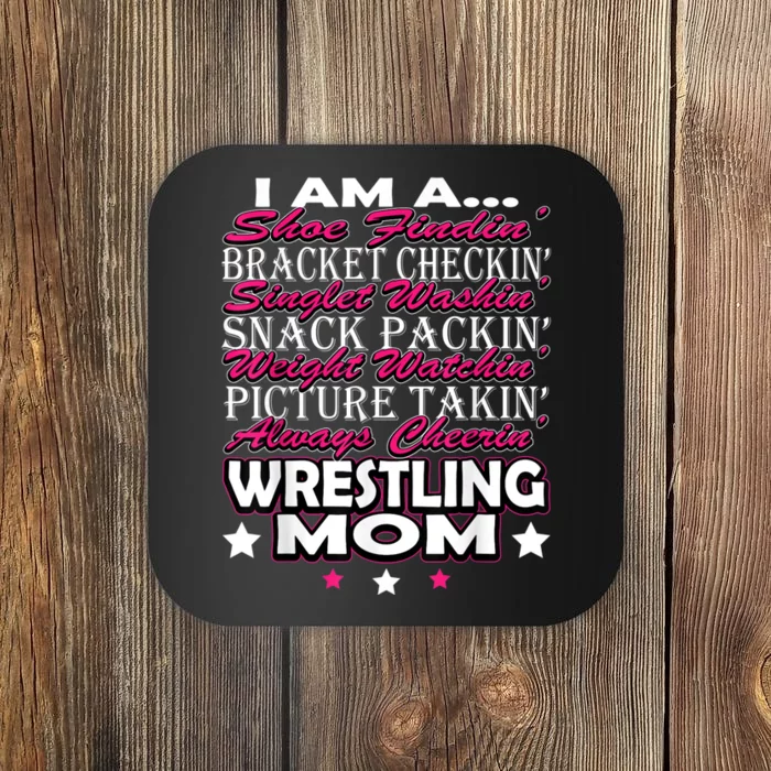 Cute I Am A Wrestling Mom Mamafor Women Coaster