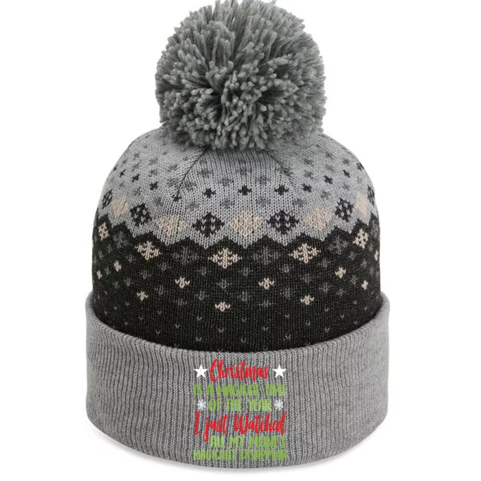 Christmas Is A Magical Time Of The Year Cool Ugly Xmas Gift The Baniff Cuffed Pom Beanie