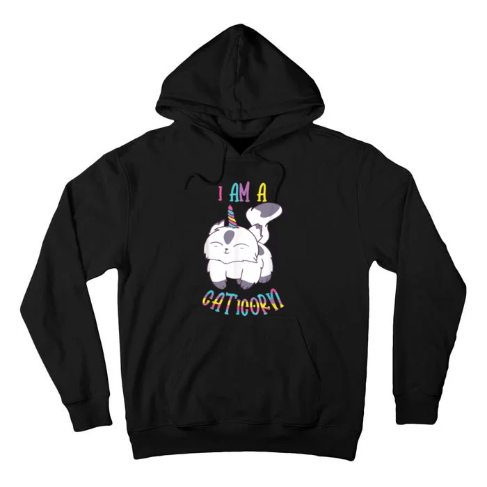 Cute IM A Caticorn Cat Unicorn S Tall Hoodie