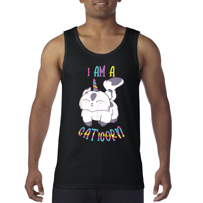 Cute IM A Caticorn Cat Unicorn S Tank Top