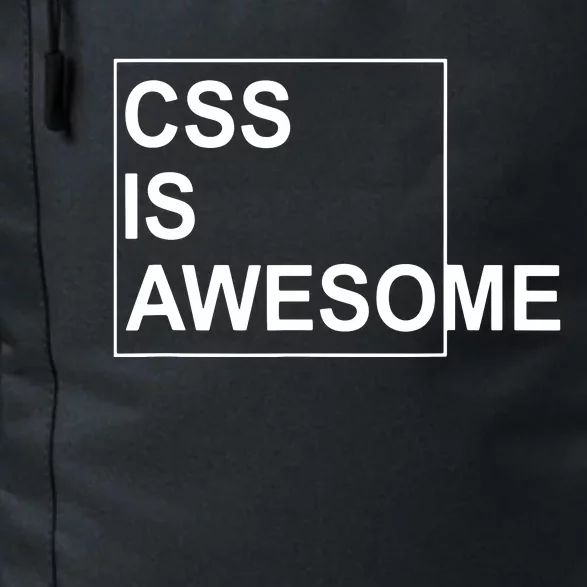 CSS Is Awesome Programmers Software Developer Daily Commute Backpack