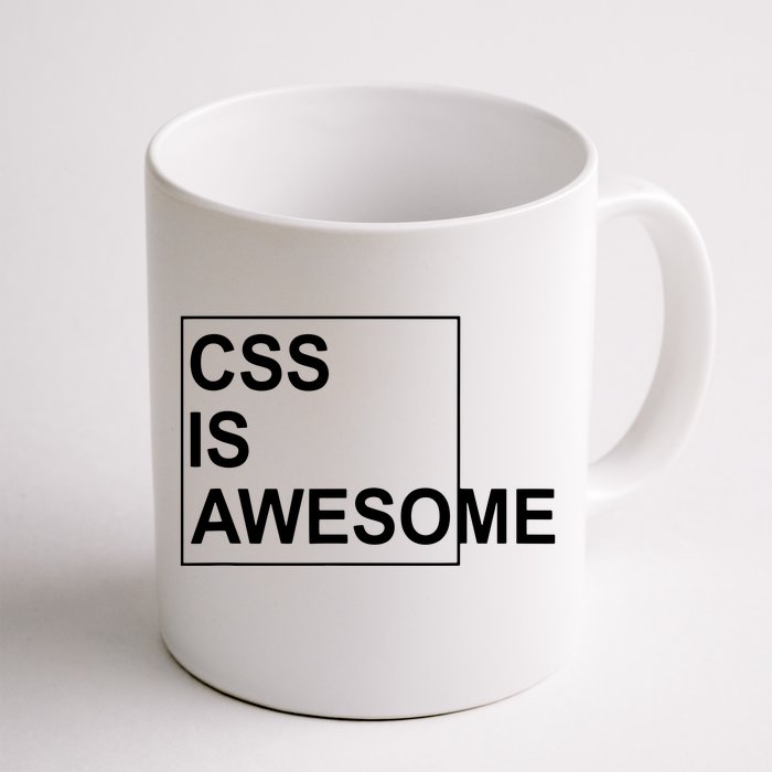 CSS Is Awesome Programmers Software Developer Front & Back Coffee Mug