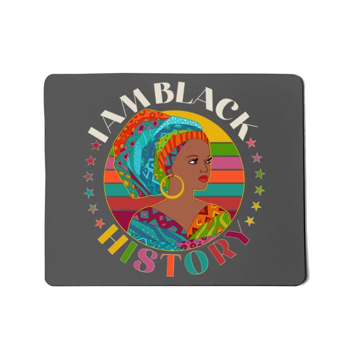 Colorful I Am Black History Mousepad