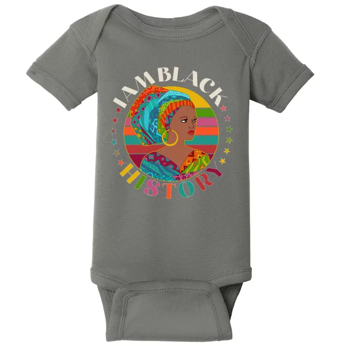 Colorful I Am Black History Baby Bodysuit