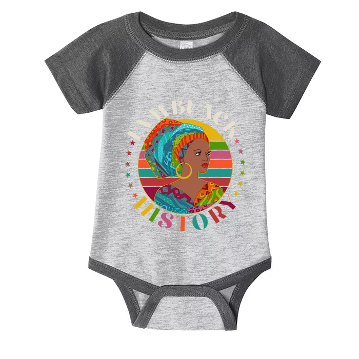 Colorful I Am Black History Infant Baby Jersey Bodysuit