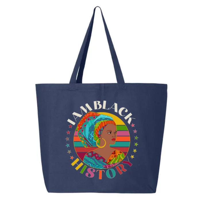 Colorful I Am Black History 25L Jumbo Tote