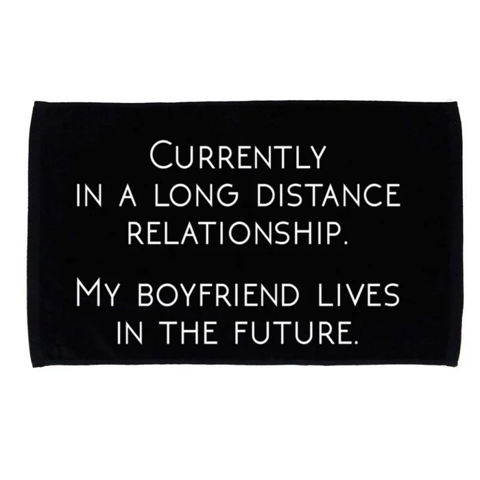 Currently In A Long Distance Relationship Novelty Gift Meaningful Gift Microfiber Hand Towel