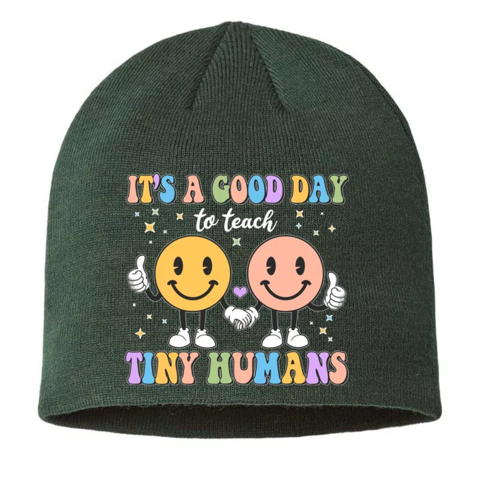 Cute It's A Good Day To Teach Tiny Humans Back To School 8 1/2in Sustainable Knit Beanie