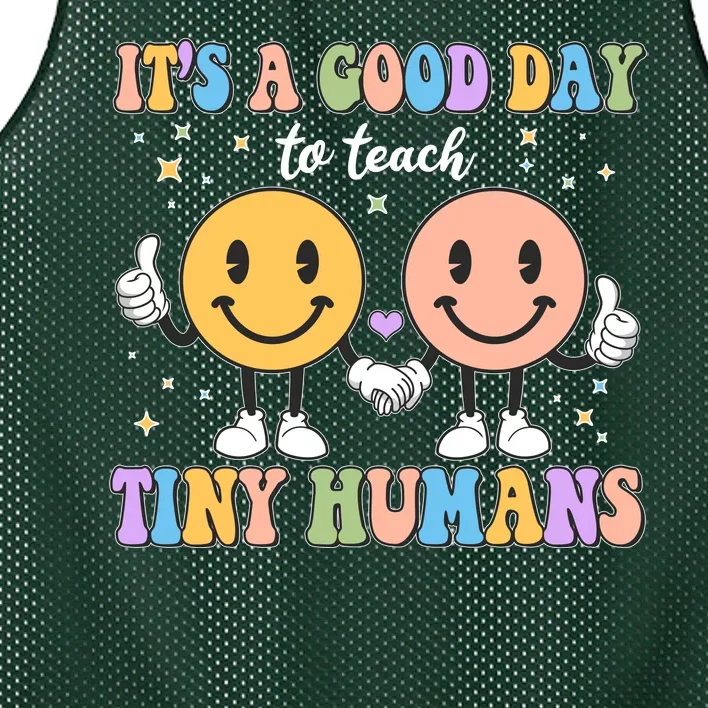 Cute It's A Good Day To Teach Tiny Humans Back To School Mesh Reversible Basketball Jersey Tank