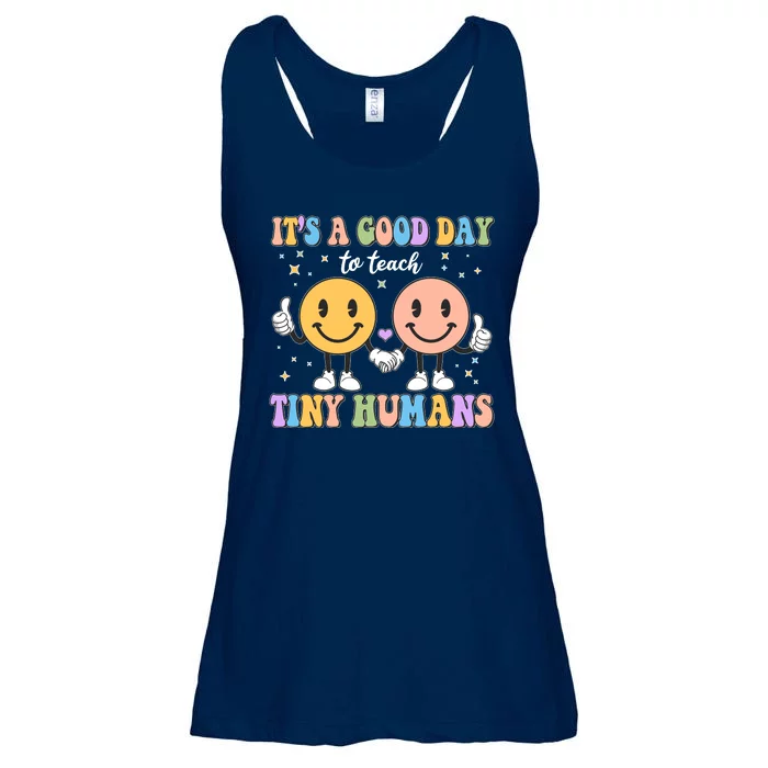 Cute It's A Good Day To Teach Tiny Humans Back To School Ladies Essential Flowy Tank