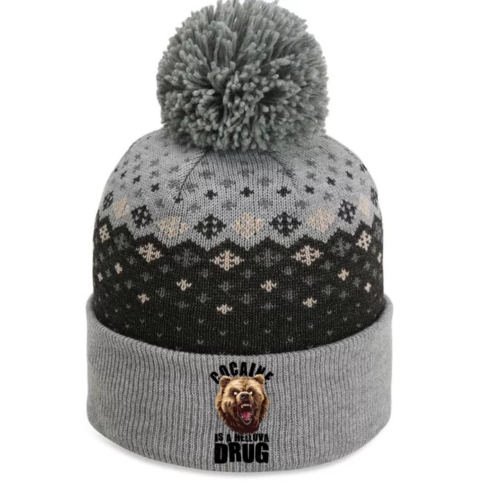 Cocaine Is A Helluva Drug Bear The Baniff Cuffed Pom Beanie