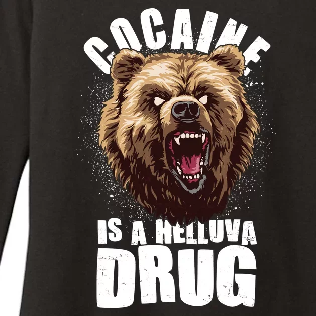 Cocaine Is A Helluva Drug Bear Womens CVC Long Sleeve Shirt