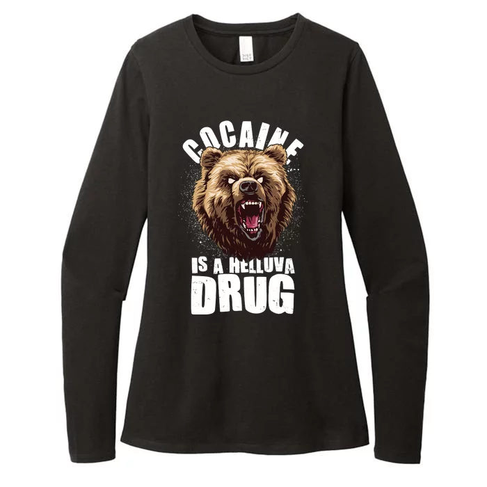 Cocaine Is A Helluva Drug Bear Womens CVC Long Sleeve Shirt