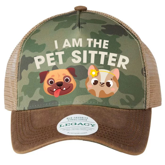 Cute I Am The Pet Sitter Dog Cat Gift Legacy Tie Dye Trucker Hat