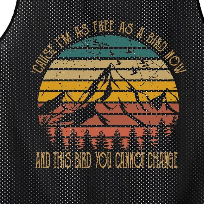 Cause IM As Free As Birds Now & This Bird You Cannot Change Mesh Reversible Basketball Jersey Tank