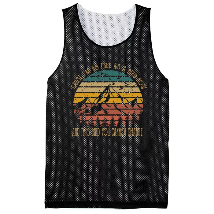 Cause IM As Free As Birds Now & This Bird You Cannot Change Mesh Reversible Basketball Jersey Tank