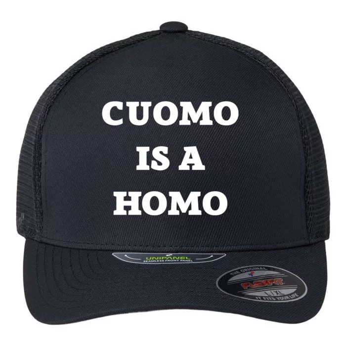 Cuomo Is A Homo Flexfit Unipanel Trucker Cap