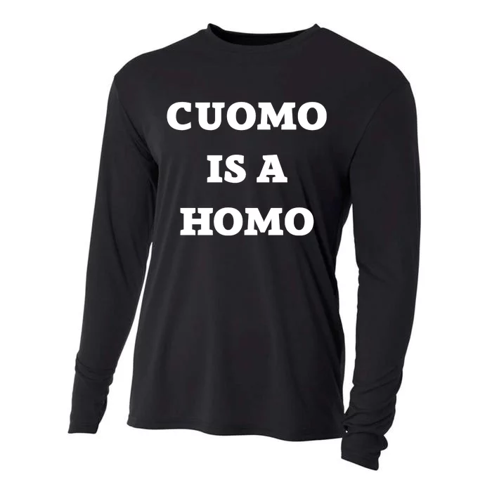 Cuomo Is A Homo Cooling Performance Long Sleeve Crew