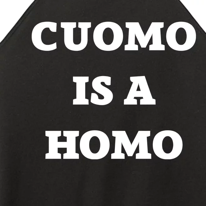 Cuomo Is A Homo Women’s Perfect Tri Rocker Tank