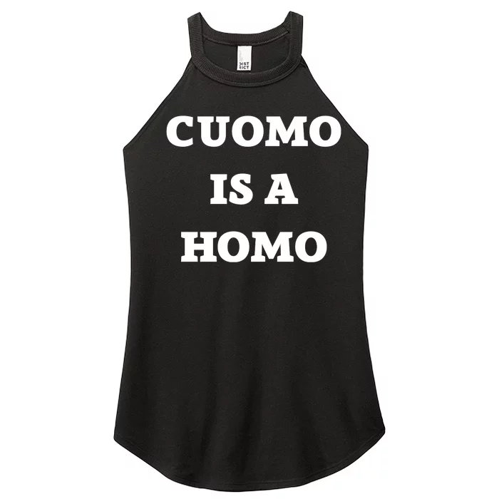 Cuomo Is A Homo Women’s Perfect Tri Rocker Tank