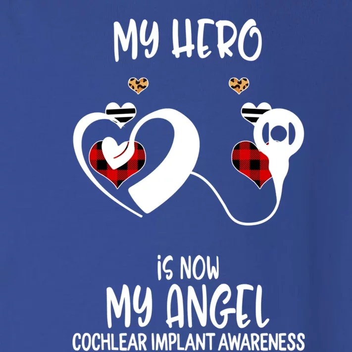 Cochlear Implant Awareness Remembrance Hero Is Now My Angel Gift Toddler Long Sleeve Shirt