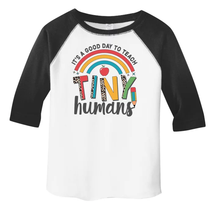 Cute It's A Good Day To Teach Tiny Humans Toddler Fine Jersey T-Shirt